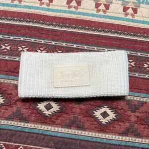Coach Cream thick knit Headband